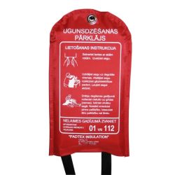 Pārklājs ugunsdzēsības ar somu,120x180cm