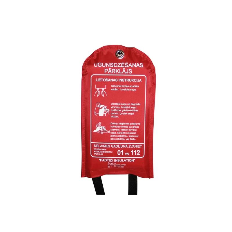 Pārklājs ugunsdzēsības ar somu,120x180cm