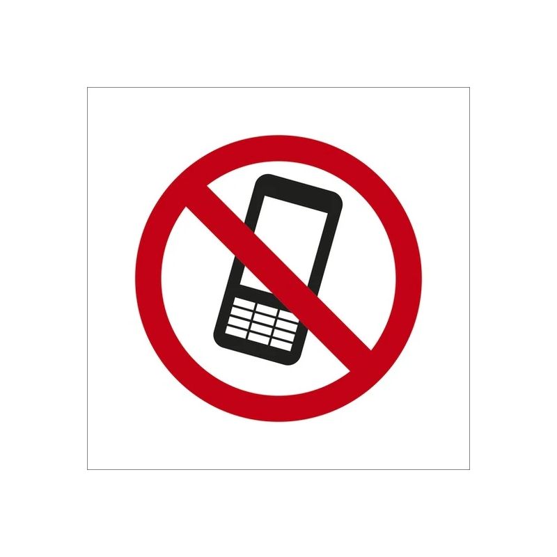 Zīme aizliegts lietot mob. telefonu d10
