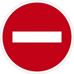 Zīme ieeja aizliegta d15