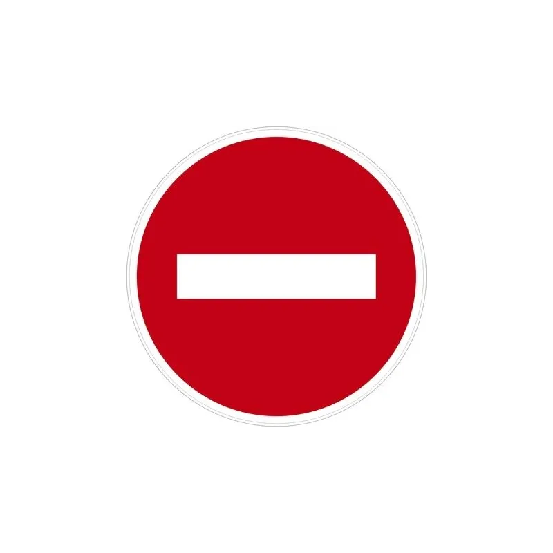 Aizlieguma zīme, 15 cm x 15 cm