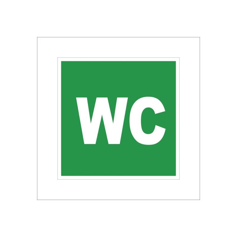 Zīme wc 10x10