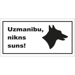 Norāde uzmanību nikns suns vilks 100x200