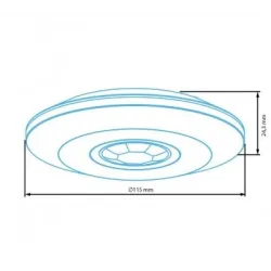 Kustības sensors Vexen Electric ALIO MS-360-08EW, 2000 W