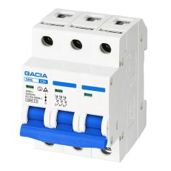 Slēdzis Gacia SB6L3PC25, 3P, C, 6kA, 25 A