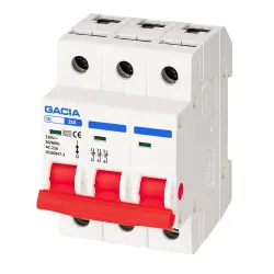 Slēdzis Gacia DL1253P025, 3P, D, 2kA, 25 A