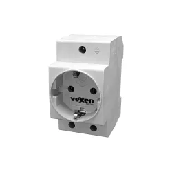 Rozete, pelēka Vexen Electric SE230VAC 16A 230V
