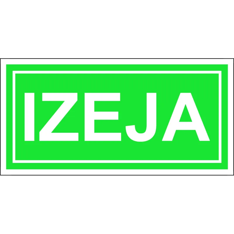 Evakuācijas zīme LUI20, 20 cm x 10 cm