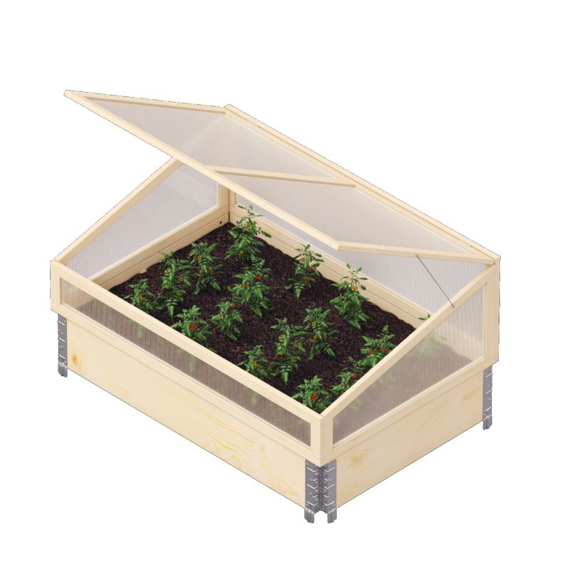 Mini siltumnīca 120x80cm natural