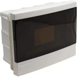 Sadalne, zemapmetuma, IP40, 8 mod., balta-melna