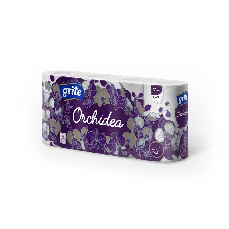 Papīrs wc grite orchidea gold 3sl 8gab