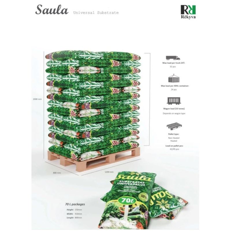 Substrāts universāls 70l saula
