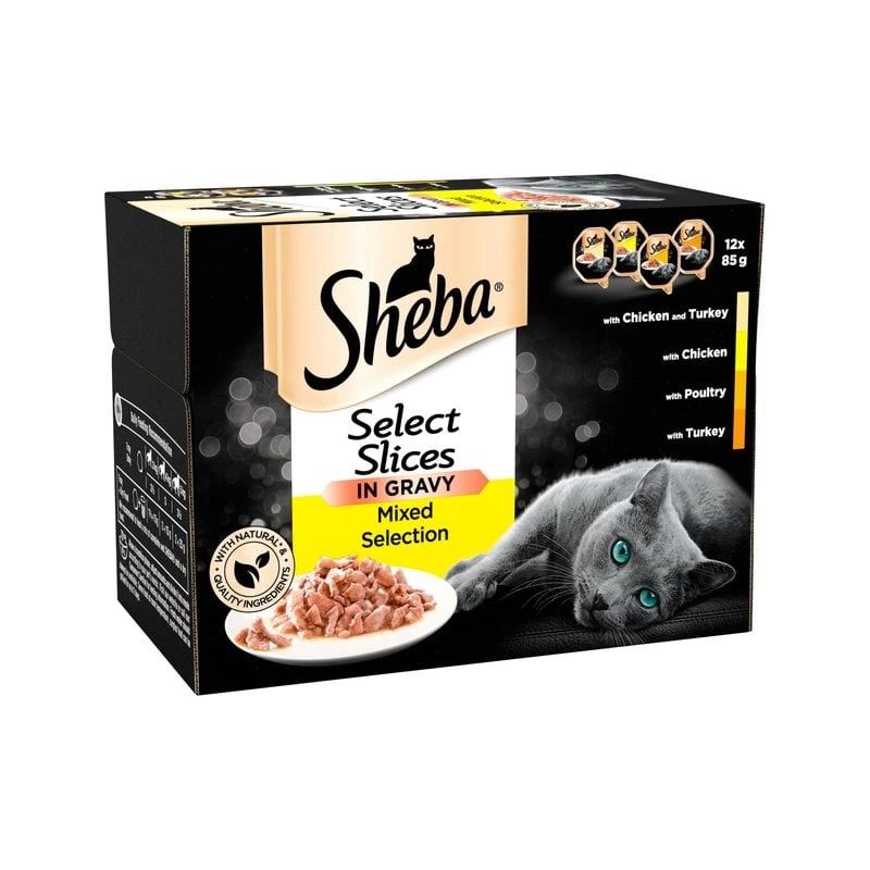 Barība kons.kaķiem sheba ar putn.12x85g