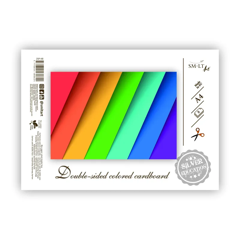 Krāsains kartons SMLT, A4, 190 g-m², 30 cm x 21 cm