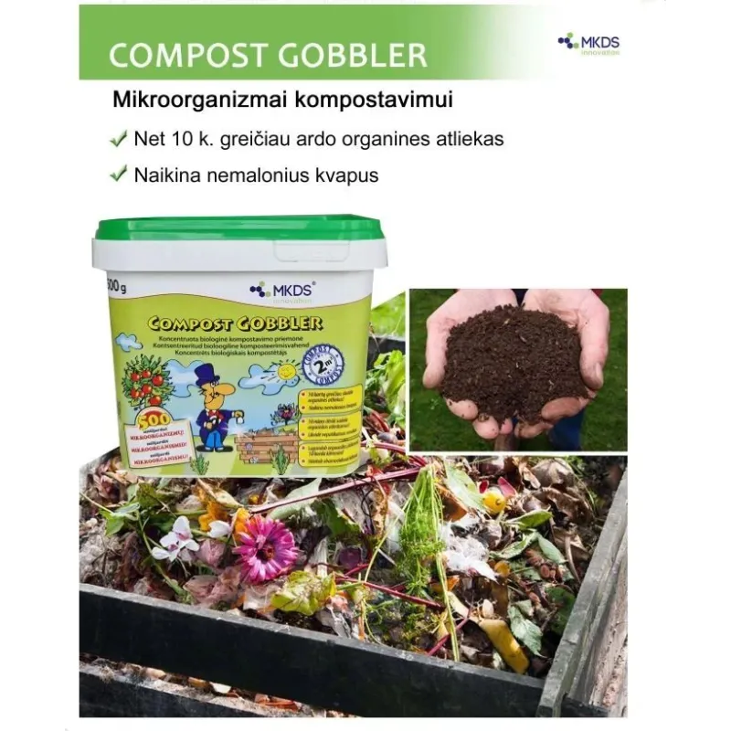 Kompostēšanas līdzeklis Mkds Compost Gobbler, 0.5 kg