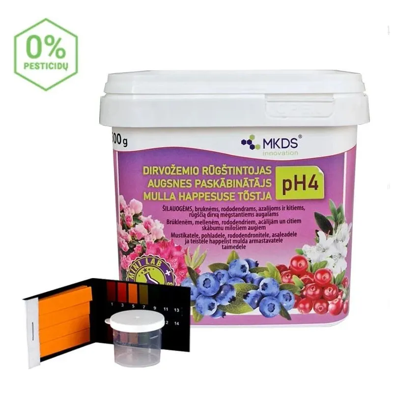 Dirvožemio rūgštintojas rododendrams, šilauogėms, azalijoms Mkds 3005500, miltelinės, 0.5 kg