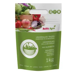 Mēslojums universāls Baltic Agro, granulēts, 1 kg