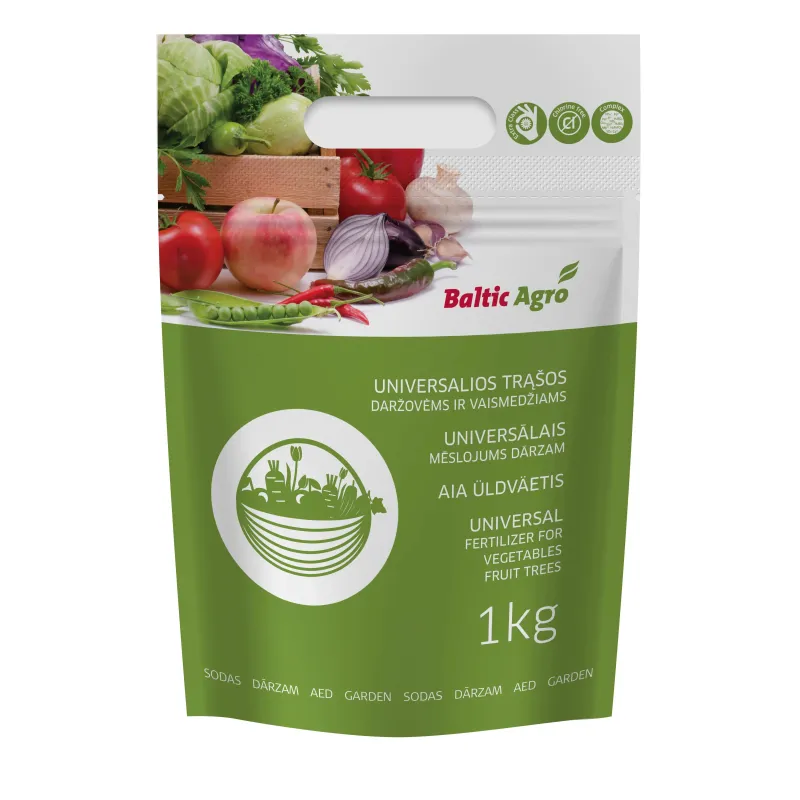 Mēslojums universāls Baltic Agro, granulēts, 1 kg