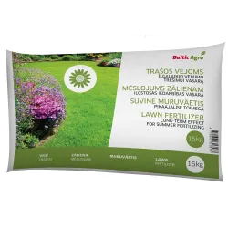 Trąšos vejoms Baltic Agro Summer, granuliuotos, 15 kg