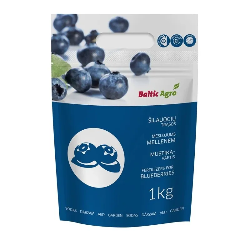 Mēslojums mellenēm Baltic Agro, granulēts, 1 kg