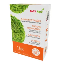 Удобрения для вечнозеленых растений Baltic Agro Autumn fertilizers, гранулированные, 1 кг