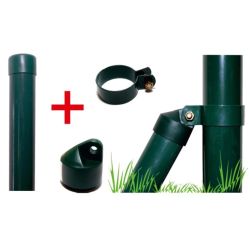 Stiprinājums stabam ap.d38mm ral8017