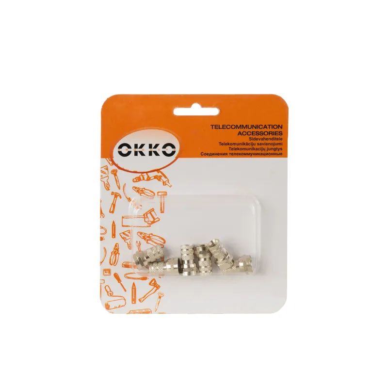 Savienojums Okko F, 4.2 mm, pelēka krās., 6 gab.