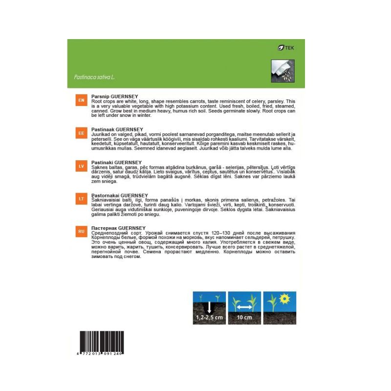 Sēklas pastinaki guernsey