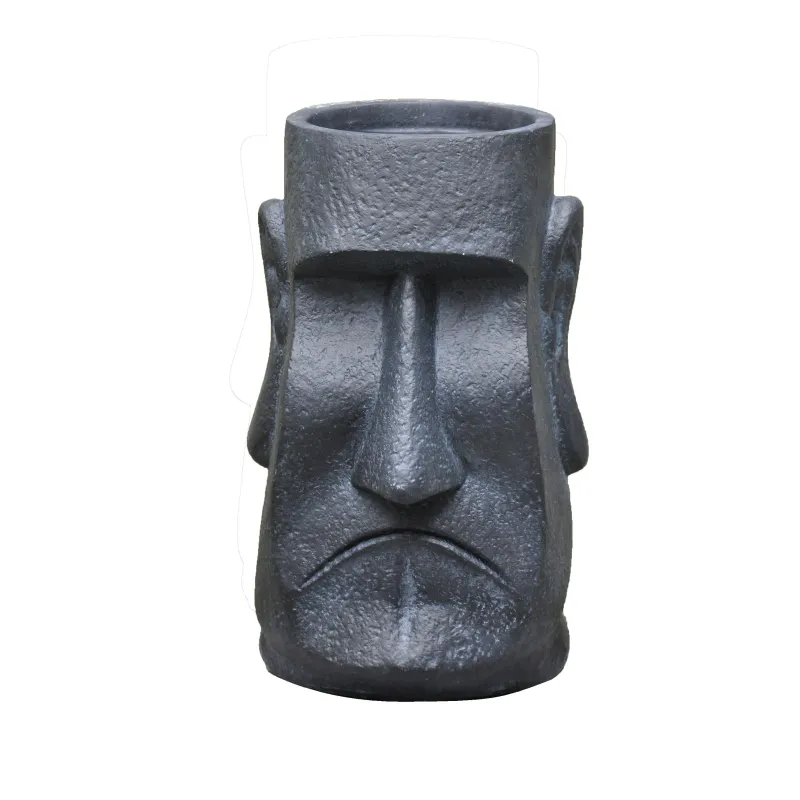 Dekoratīvais puķu pods Seja LT34208-PC, 26.5 cm x 24 cm x 39 cm, pelēka krās.