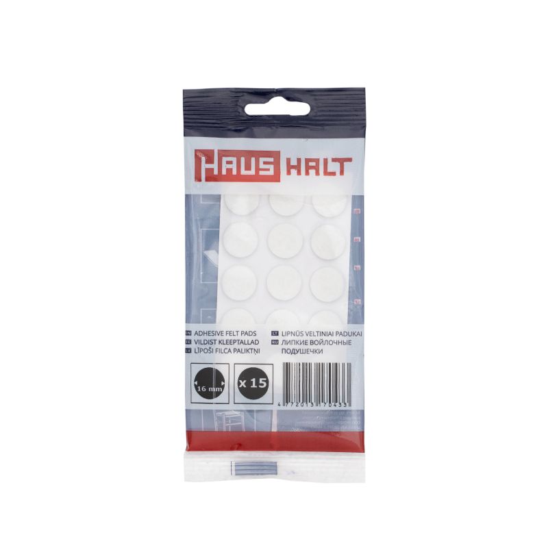 Paliktnis filca d16 balts 15gab