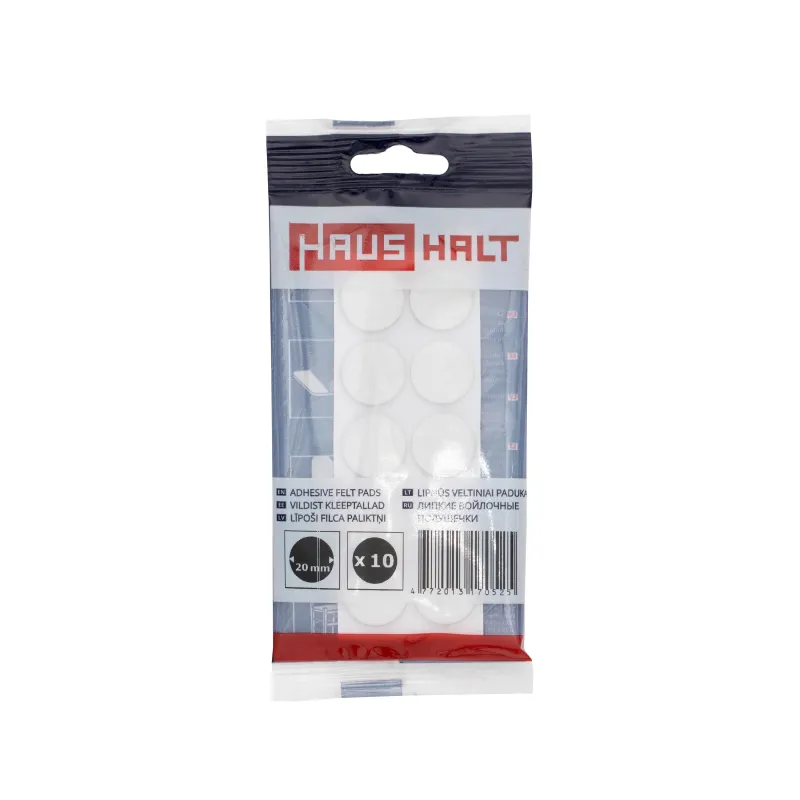 Baldų padukas Haushalt, balta sp., 2 cm, 10 vnt.