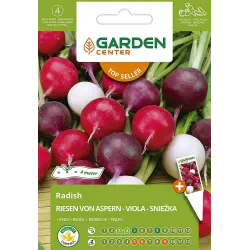 Sēklas Garden Center, redīsi Riesen Von Aspern-Viola-Sniežka, 3 g