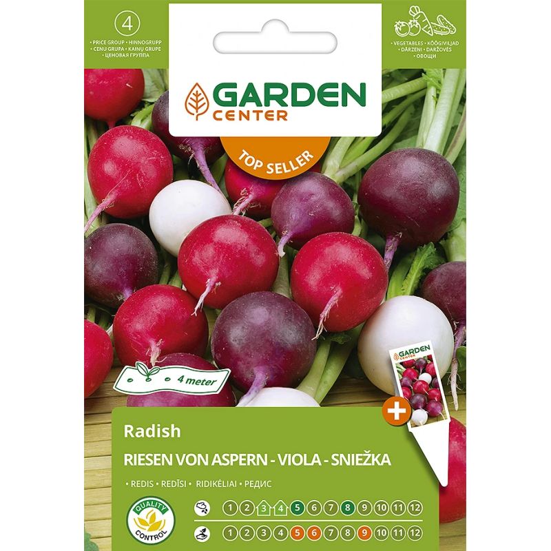 Dārzeņu sēklas redīsi šķirņu maisījums