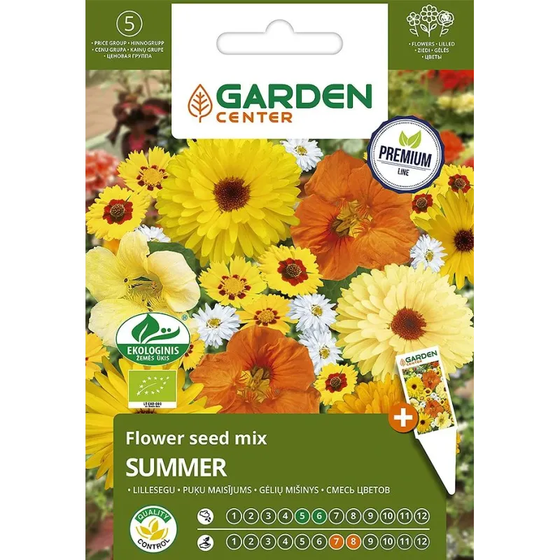 Sēklas Garden Center ziedu maisījums Summer, 2 g