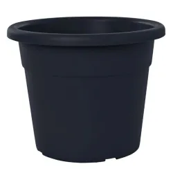 Lillepott Domoletti MA000025, plastik, must v.-hall v.