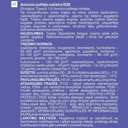 Ammooniumnitraat väetis n26 gar cent 1kg