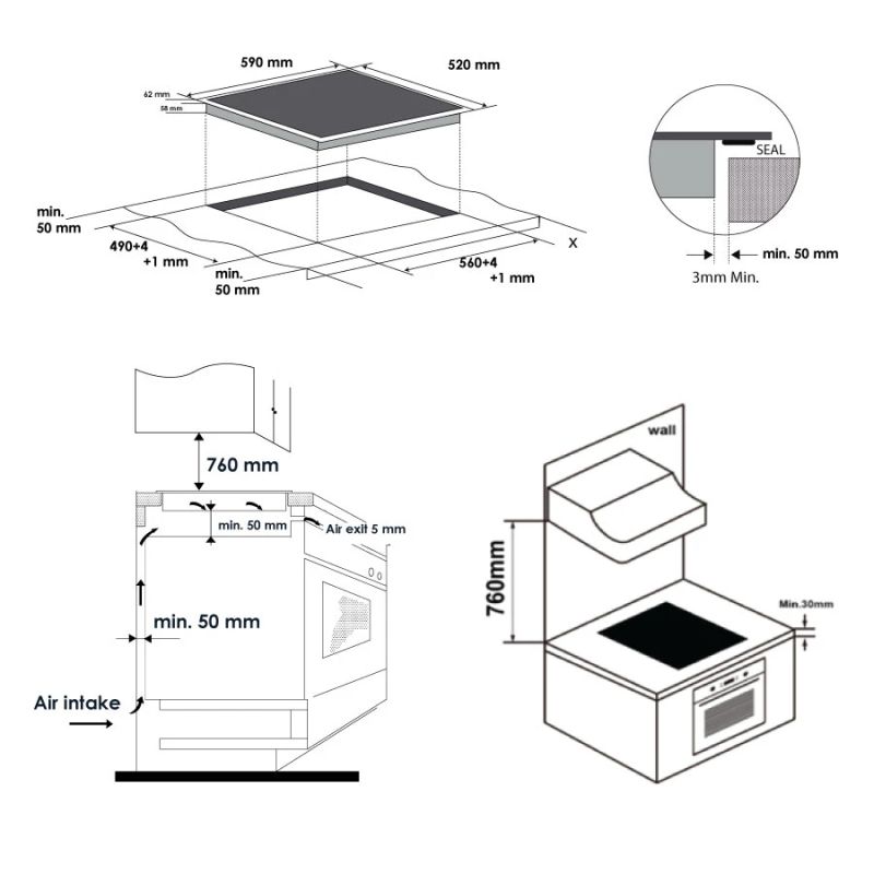 Indukcijas virsma standart mc-if7453aj1a