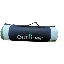 Matkamatt Outliner AF08, valge v.-roheline v., 160 x 160 cm