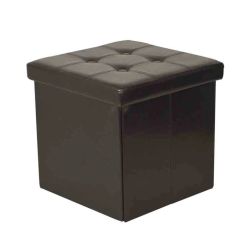 Пуф Domoletti XYF2108B, коричневый цв., 38 см x 38 см x 38 см