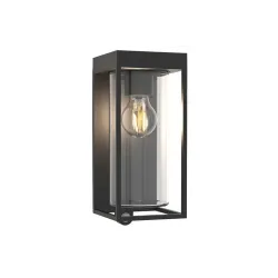 Настенный светильник на солнечной батарее Lutec Flair, IP44, черный цв.