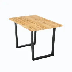 Стол Domoletti Wilton, дубовый цв.-черный цв., 120 см x 80 см x 75 см