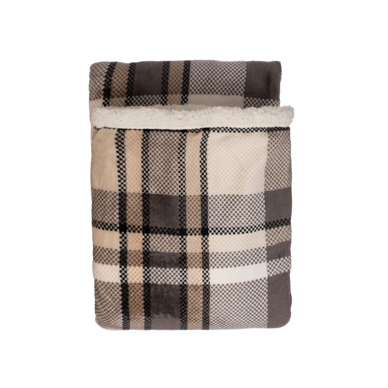 Pleds flanel sherpa 400gsm 150x200cm pe