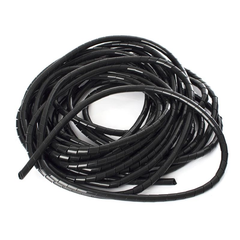 Spirāl-caurule kabeļiem swb-10 10m melna