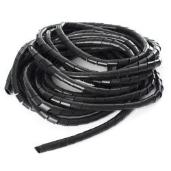 Spirāl-caurule kabeļiem swb-19 10m melna