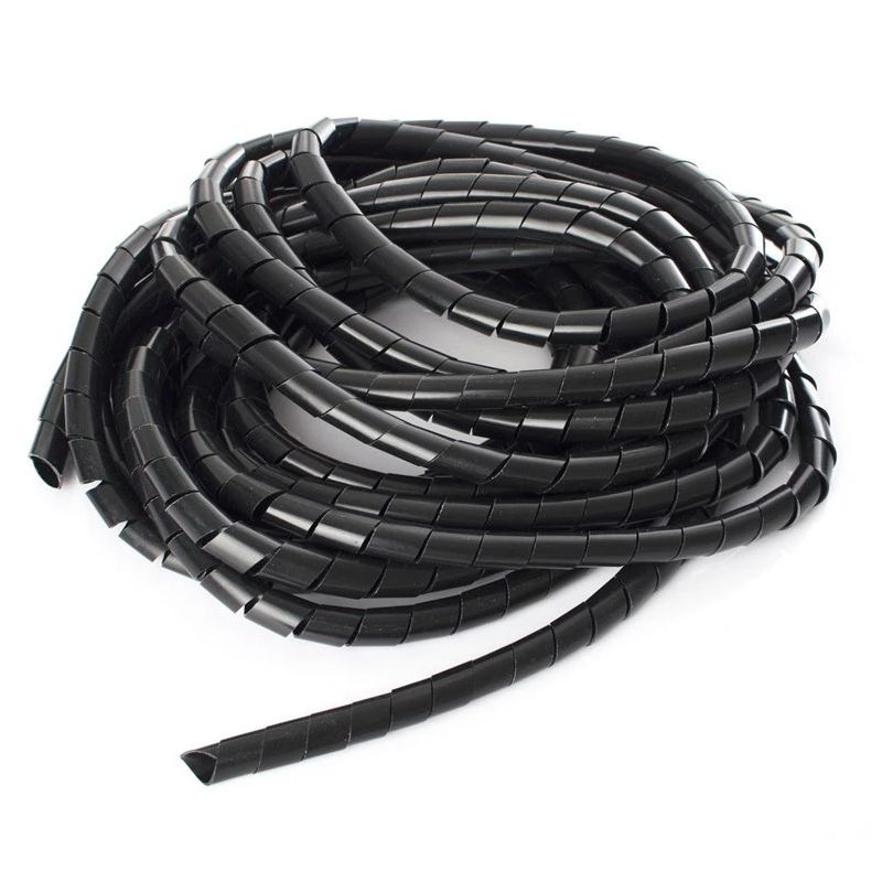 Spirāl-caurule kabeļiem swb-19 10m melna