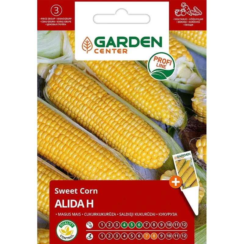 Sēklas Garden Center, kukurūza ALIDA H, 3 g