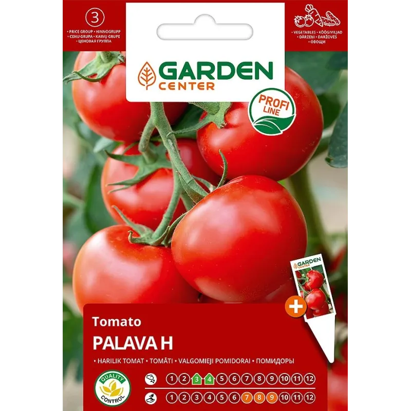 Sēklas Garden Center, tomāti PALAVA H, 0.1 g