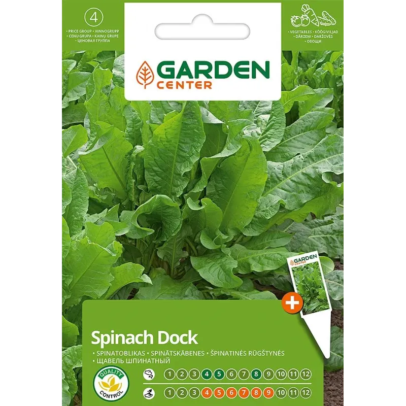 Sēklas Garden Center, spinātskābenes Spinach Dock, 1 g