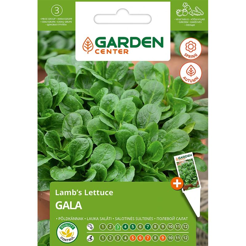 Sēklas dārzeņu zaļie salāti gala 1g