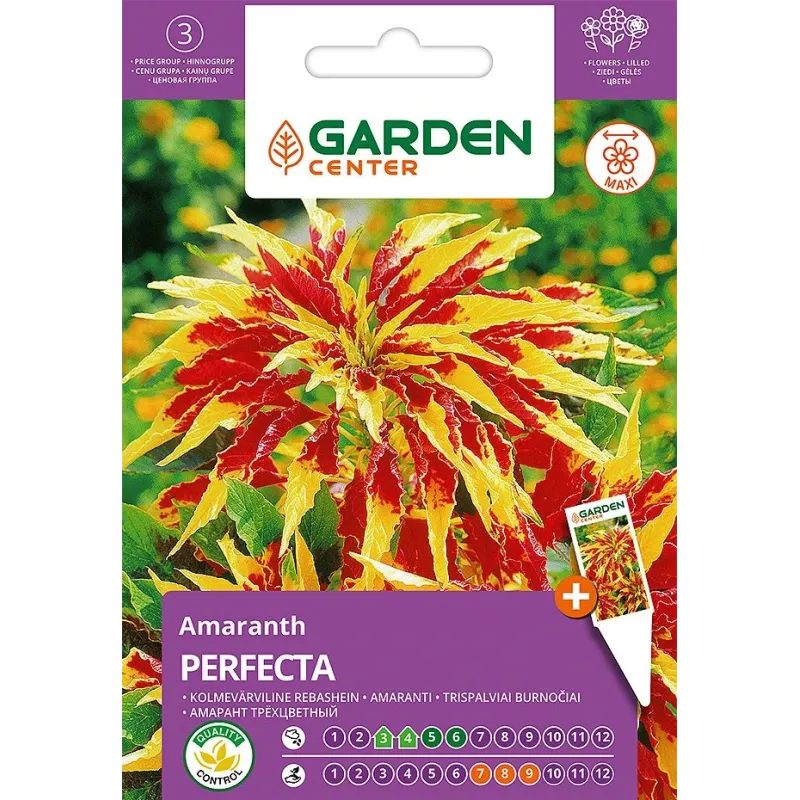 Sēklas Garden Center amarants ,kaķastes, PERFECTA, 0.4 g